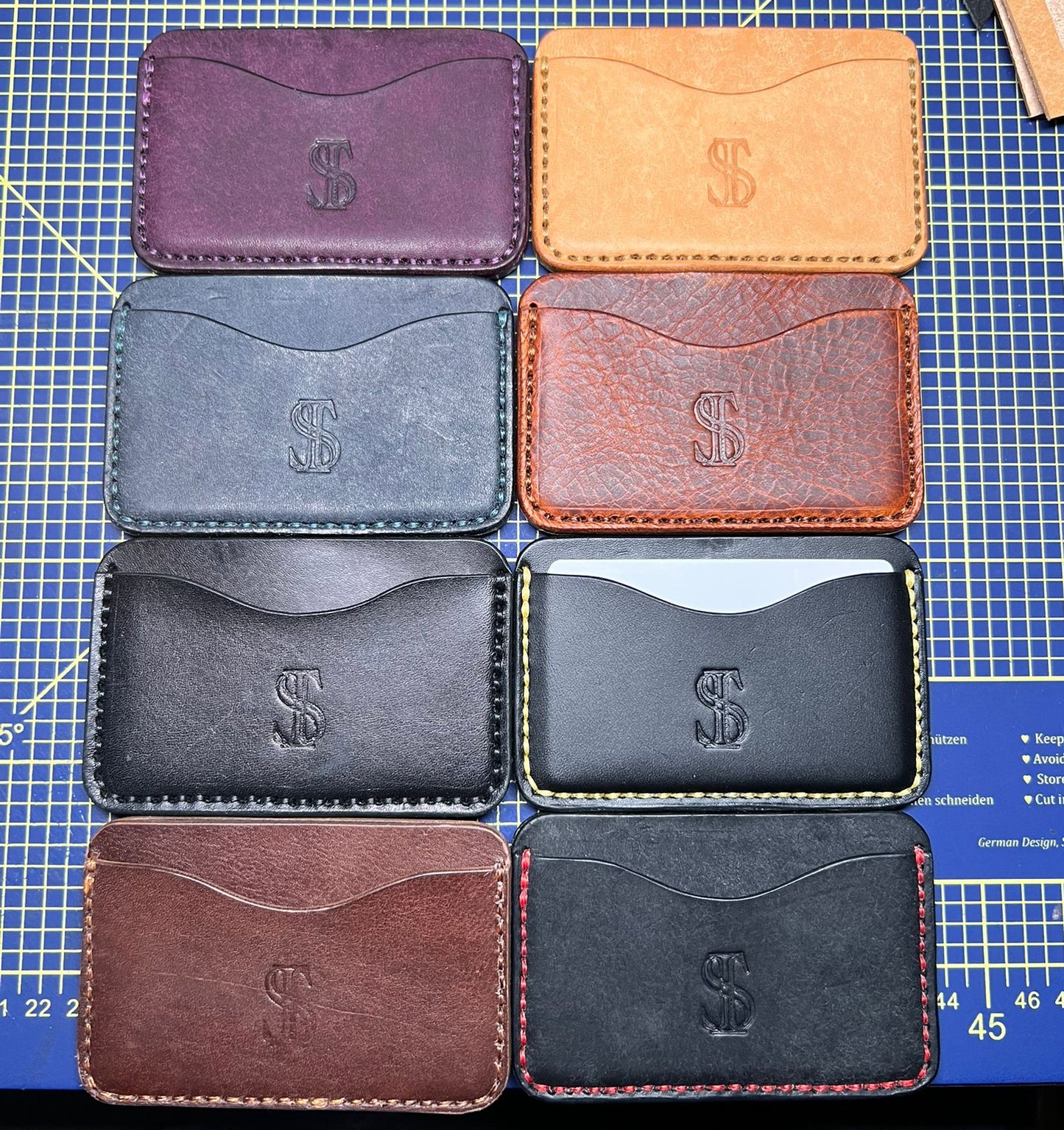 The Elite Curve Leather Card Holder - S&I Sticker Store