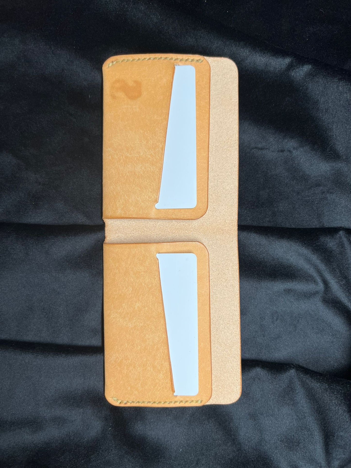 Hand crafted Premium Leather Bifold Wallet - Slim Minimalist Design - S&I Sticker Store