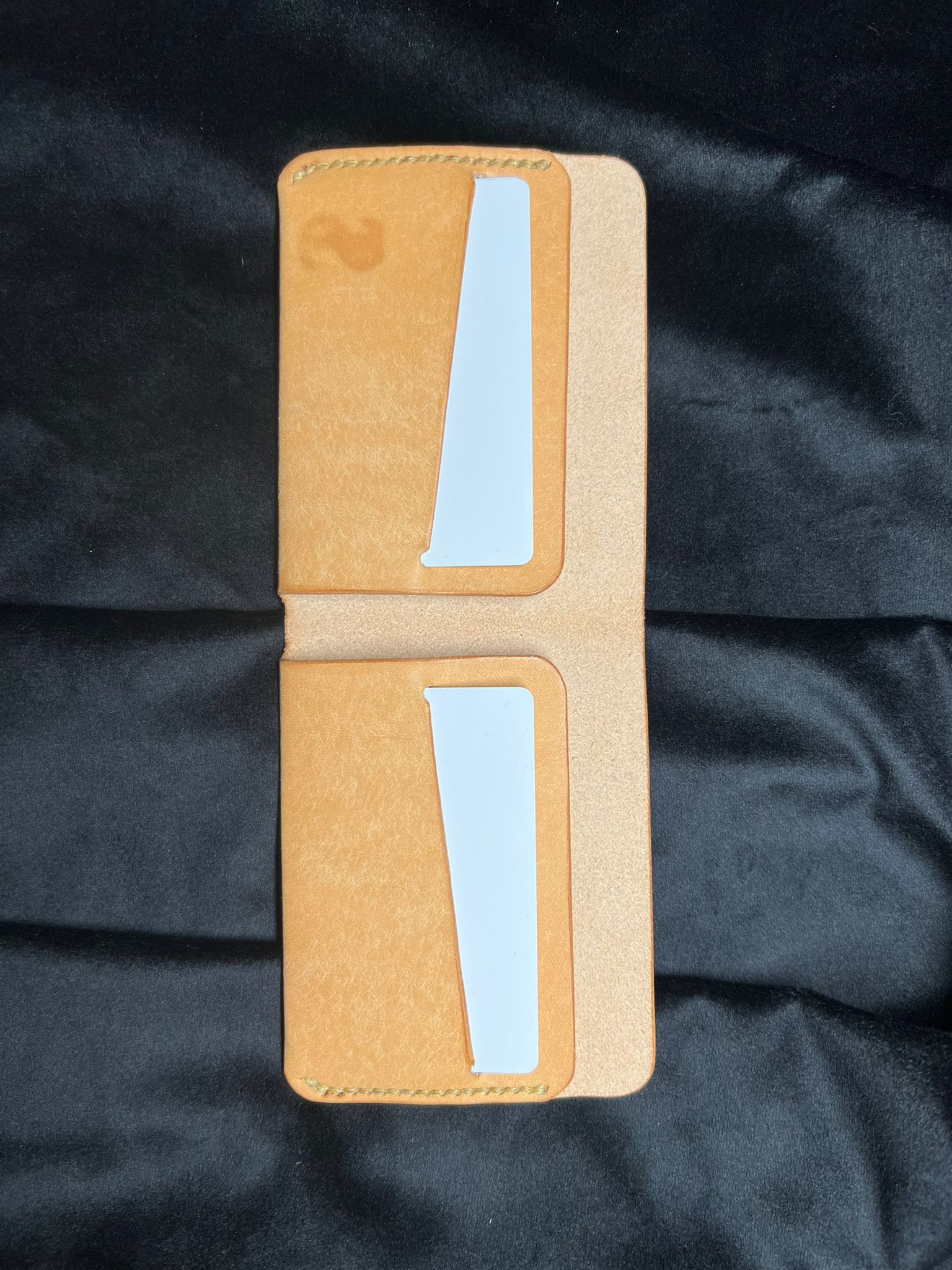 Hand crafted Premium Leather Bifold Wallet - Slim Minimalist Design - S&I Sticker Store