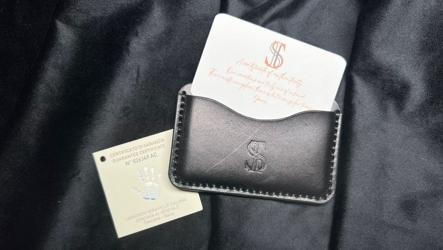 The Elite Curve Leather Card Holder - S&I Sticker Store
