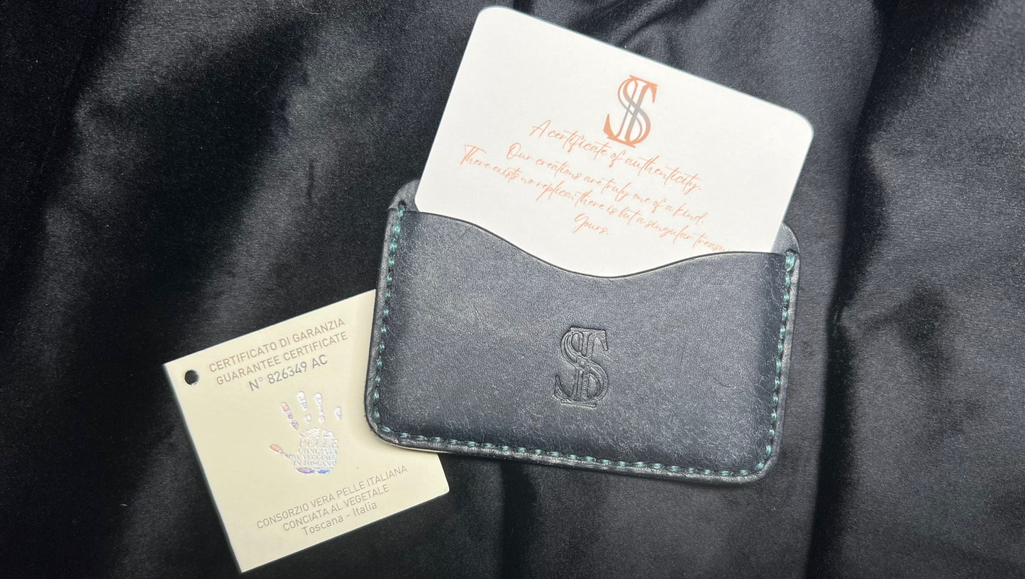 The Elite Curve Leather Card Holder - S&I Sticker Store