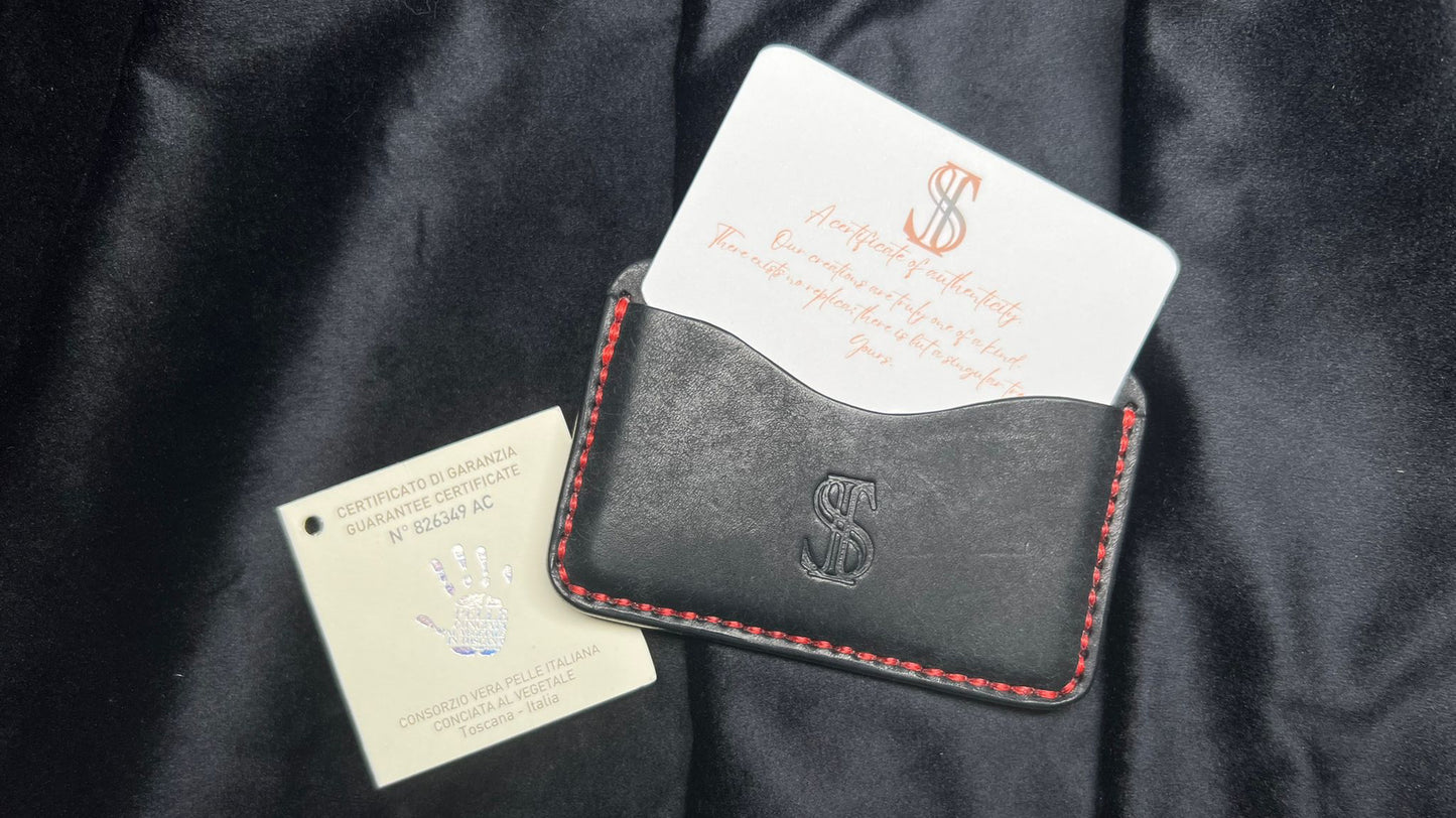 The Elite Curve Leather Card Holder - S&I Sticker Store
