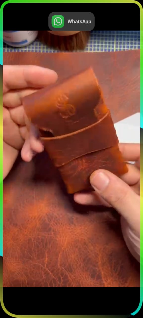 Handcrafted Leather Card Holder Wallet – Minimalist Everyday Carry - S&I Sticker Store