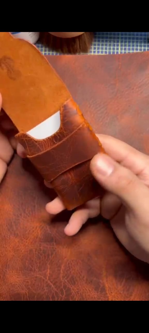 Handcrafted Leather Card Holder Wallet – Minimalist Everyday Carry - S&I Sticker Store